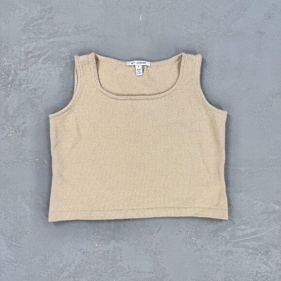 St. John Tops - St. John Wool Blend Knit Cropped Tank Women's Small